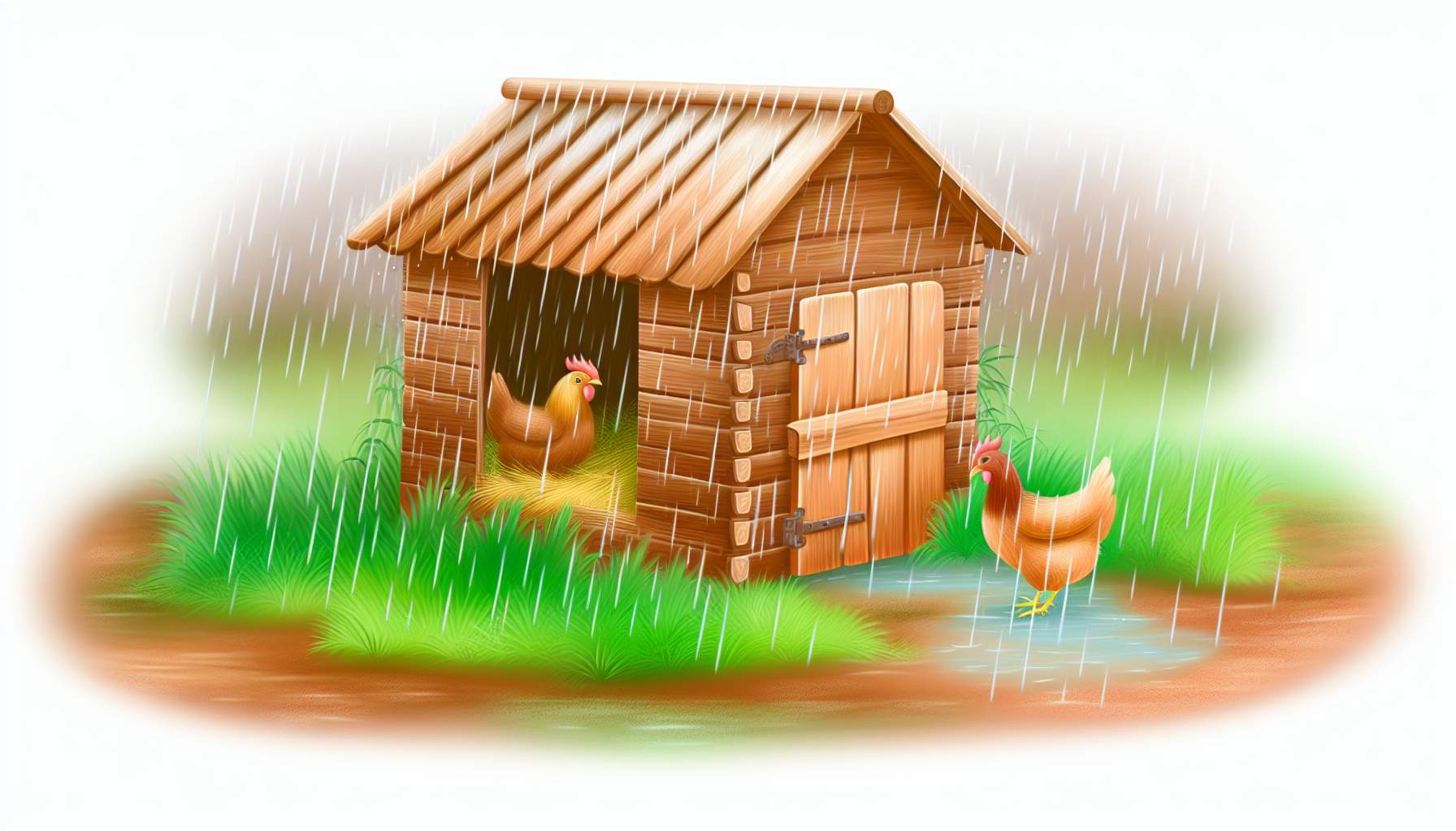 Astuces infaillibles pour protéger vos poules de la pluie